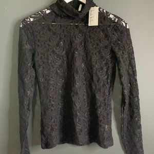 Nicole Miller All-Lace Turtle Neck